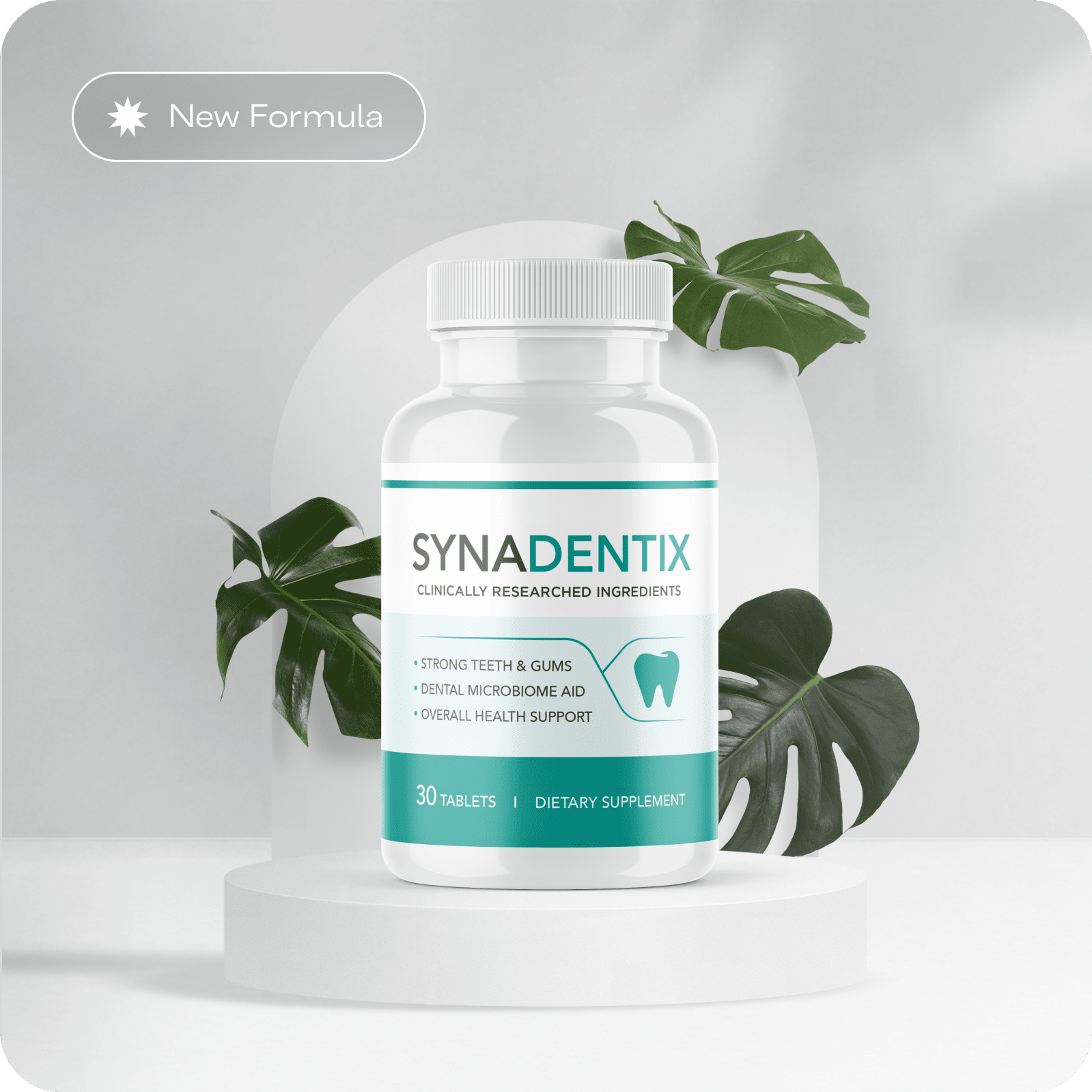 SynaDentix dental health supplement bottle